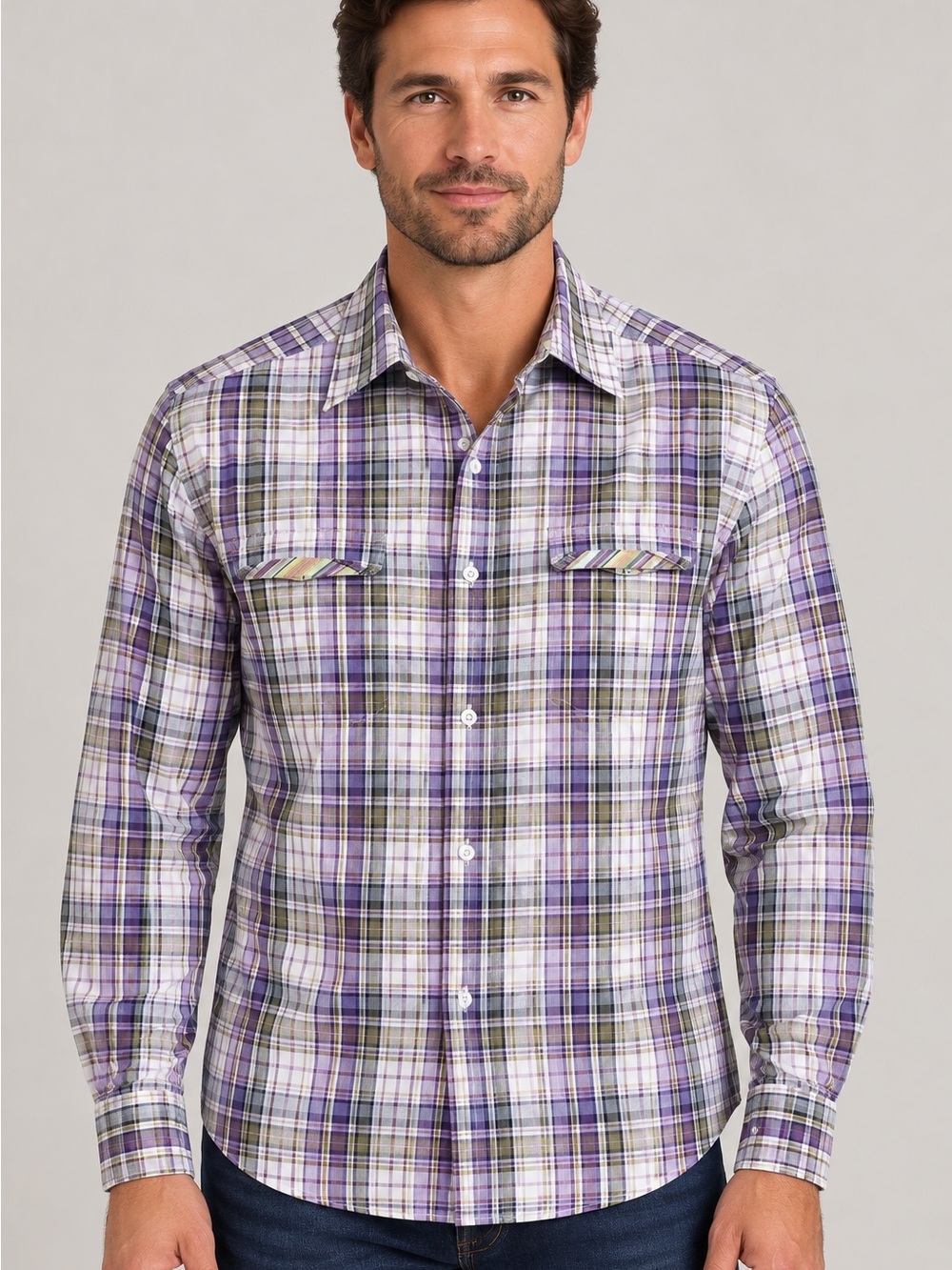 Robert Graham Plaid Freshly Laundered Button Down Shirt